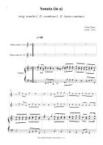 Náhled not [1] - Speer Daniel (1636 - 1707) - Sonata (a - moll) - úprava