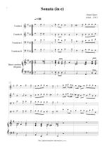 Náhled not [1] - Speer Daniel (1636 - 1707) - Sonata (e - moll)