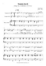Náhled not [1] - Speer Daniel (1636 - 1707) - Sonata (d - moll) - úprava