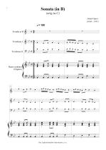 Náhled not [1] - Speer Daniel (1636 - 1707) - Sonata (transpozice z C do B - dur)