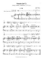 Náhled not [1] - Speer Daniel (1636 - 1707) - Sonata - úprava - (transpozice z c do B - dur)