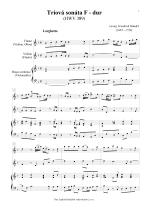 Náhled not [1] - Händel Georg Friedrich (1685 - 1759) - Triová sonáta F -dur (HWV 389)