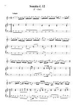 Náhled not [3] - Marcello Benedetto (1686 - 1739) - Sonáty pro zobcovou (in F) nebo příčnou flétnu a basso continuo č. 10 - 12