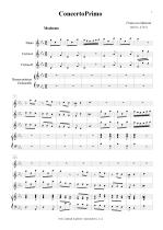 Náhled not [1] - Mancini Francesco (1672 - 1737) - Concerto Primo (c - moll)