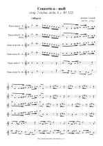 Náhled not [1] - Vivaldi Antonio (1678 - 1741) - Concerto a -moll (RV 522) - úprava