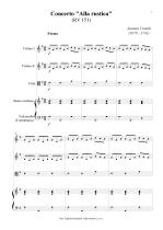 Náhled not [1] - Vivaldi Antonio (1678 - 1741) - Concerto „Alla rustica“ (RV 151)