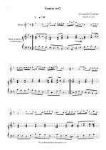 Náhled not [1] - Scarlatti Alessandro (1659 - 1725) - 2 sonáty (in G, F)
