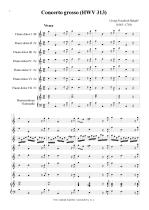 Náhled not [1] - Händel Georg Friedrich (1685 - 1759) - Concerto grosso (HWV 313) - arr.