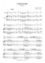Náhled not [1] - Vivaldi Antonio (1678 - 1741) - Concerto G - dur (RV 437) - klavírní výtah