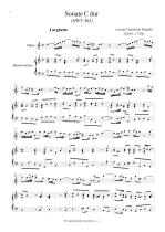 Náhled not [1] - Händel Georg Friedrich (1685 - 1759) - Sonáty pro zobcovou flétnu a basso continuo (HWV 365, 367a)
