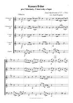 Náhled not [1] - Mysliveček Josef (1737 - 1781) - Kasace B dur (Cassation B flat major)