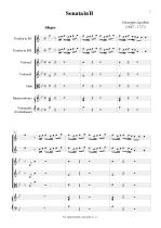 Náhled not [1] - Jacchini Giuseppe Maria (1667 - 1727) - Sonata in B (transpozice)