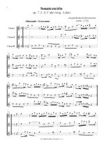 Náhled not [1] - Boismortier Joseph Bodin de (1689 - 1755) - Sonate en trio (op. 7 č. 3 /C dur/) - úprava