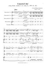 Náhled not [1] - Telemann Georg Philipp (1681 - 1767) - Concerto C dur - úprava (orig. TWV 43 : B1)