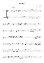Náhled not [1] - Croft William (1678 - 1727) - Sonáty pro 2 zobcové /A,A/ nebo příčné flétny č. 1 - 3