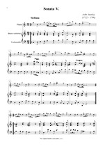 Náhled not [1] - Stanley John (1712 - 1786) - Osm sól (op. 1, č. 5 - 8)