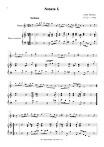 Náhled not [1] - Stanley John (1712 - 1786) - Šest sól (op. 4, č. 1 - 3)