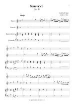 Náhled not [1] - Finger Gottfried (1660 - 1730) - Triová sonáta (op. 4, č. 6)