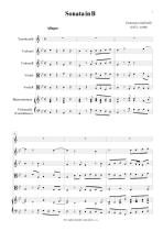 Náhled not [1] - Gabrielli Domenico (1651 - 1690) - Sonata in B (transpozice)