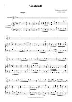 Náhled not [1] - Gabrielli Domenico (1651 - 1690) - Sonata in D (klav. výtah)