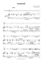 Náhled not [1] - Gabrielli Domenico (1651 - 1690) - Sonata in B (transpozice + klav. výtah)