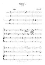 Náhled not [1] - Finger Gottfried (1660 - 1730) - Triová sonáta (op. 5, č. 1)