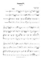 Náhled not [1] - Finger Gottfried (1660 - 1730) - Triová sonáta (op. 5, č. 4)