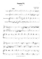 Náhled not [1] - Finger Gottfried (1660 - 1730) - Triová sonáta (op. 5, č. 6)