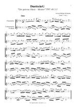 Náhled not [1] - Telemann Georg Philipp (1681 - 1767) - Duetto in G (TWV 40 : 111 Der getreue Musik-Meister)