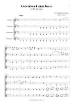 Náhled not [1] - Telemann Georg Philipp (1681 - 1767) - Concerto a 4 senza basso (TWV 40:201)