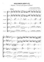 Náhled not [1] - Händel Georg Friedrich (1685 - 1759) - Solomon (HWV 67) - Sinfonia, 