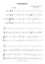 Náhled not [1] - Pepusch Johann Christoph (1667 - 1752) - Triosonata in F