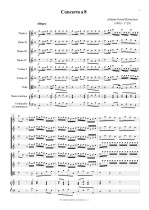 Náhled not [1] - Heinichen Johann David (1683 - 1729) - Concerto a 8
