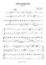 Náhled not [1] - Corbett William (1680 - 1748) - Triová sonáta F dur (op. 2/5)