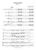 Náhled not [1] - Vivaldi Antonio (1678 - 1741) - Concerto F dur (RV 412)