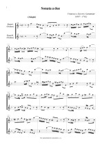 Náhled not [1] - Geminiani Francesco Xaverio (1687 - 1762) - Sonata a due