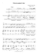 Náhled not [1] - Linike Johann Georg (1680 - 1737) - Triová sonáta C dur