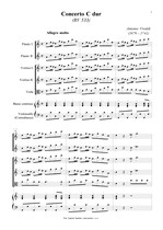 Náhled not [1] - Vivaldi Antonio (1678 - 1741) - Concerto C dur