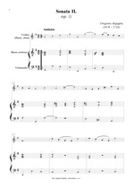 Náhled not [1] - Bigaglia Diogenio (1676 - 1745) - Sonata II. (op. 1)