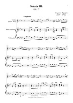 Náhled not [1] - Bigaglia Diogenio (1676 - 1745) - Sonata III. (op. 1)