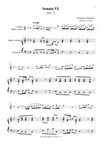 Náhled not [1] - Bigaglia Diogenio (1676 - 1745) - Sonata VI. (op. 1)