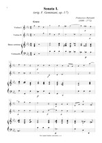 Náhled not [1] - Barsanti Francesco (1690 - 1772) - Sonata I.