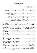 Náhled not [1] - Naudot Jacques Christophe (1690 - 1762) - Premiere Sonate
