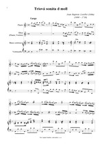 Náhled not [1] - Loeillet Jean Baptiste /John/ (1680 - 1730) - Triová sonáta d moll