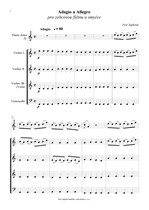 Náhled not [1] - Zapletal Petr (*1965) - Adagio a Allegro pro zobcovou flétnu a smyčce