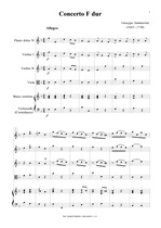 Náhled not [1] - Sammartini Giuseppe (1693 - 1750) - Concerto F dur
