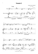 Náhled not [1] - Galliard Johann Ernst (? - 1747) - Sonáty 1 - 3