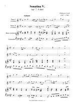 Náhled not [1] - Fesch Willem de (1687 - 1760) - Sonatina V. (op. 7, A dur)