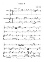Náhled not [1] - Boyce William (1711 - 1779) - Sonata II. (F dur)
