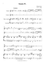 Náhled not [1] - Boyce William (1711 - 1779) - Sonata IV. (g moll)